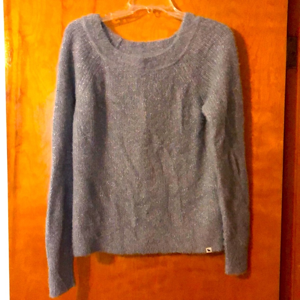 Abercrombie soft gray sweater-EUC